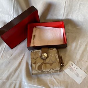 Coach signature series small wallet